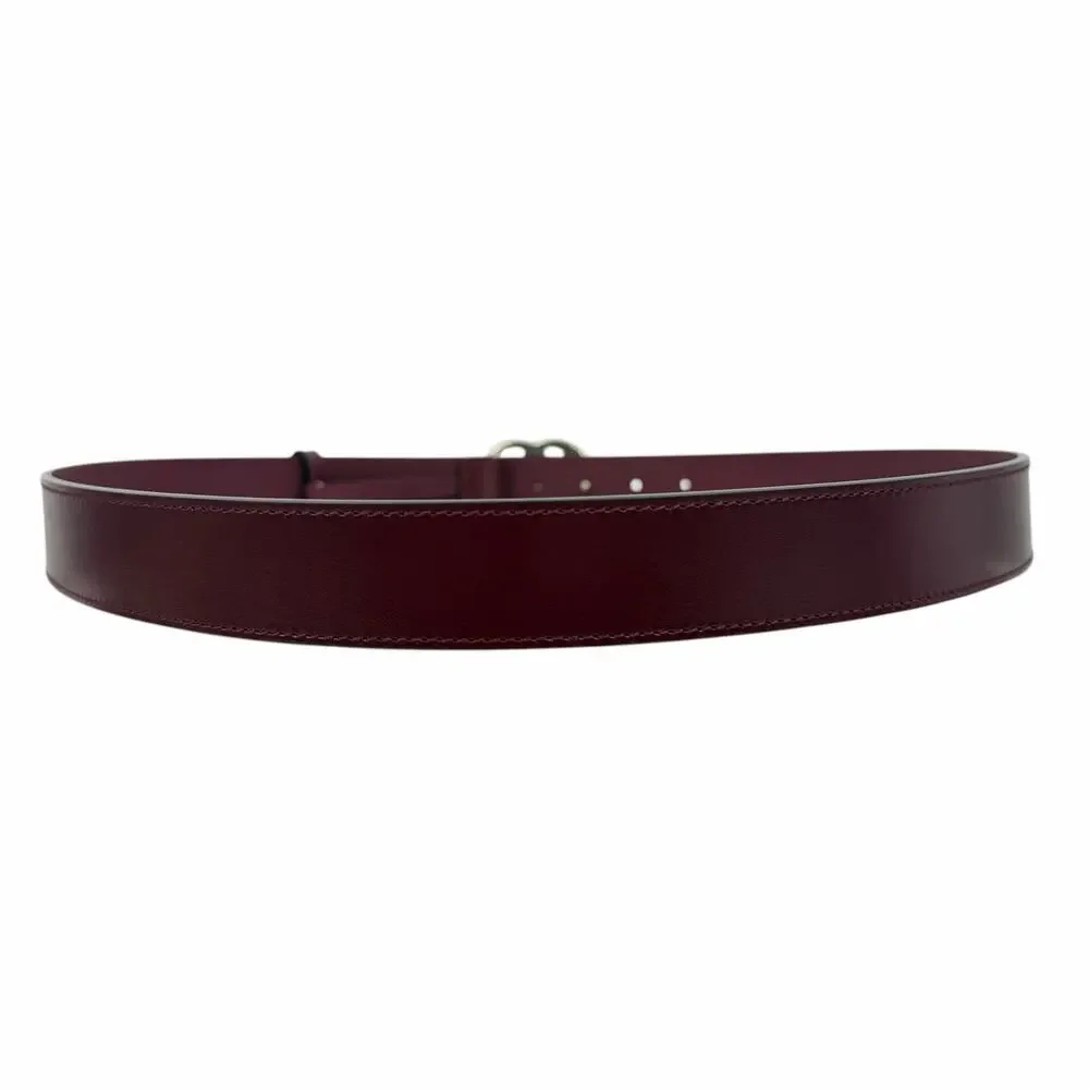 Gucci GG Marmont Belt Red Leather Gold Buckle Women Size 95/38